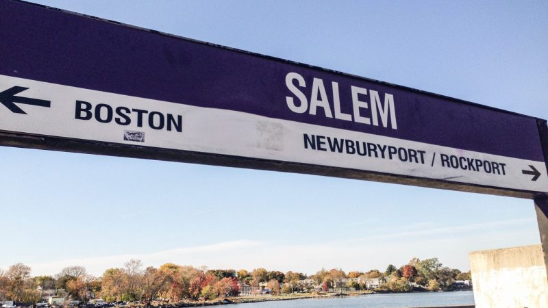 Salem commuter rail sign