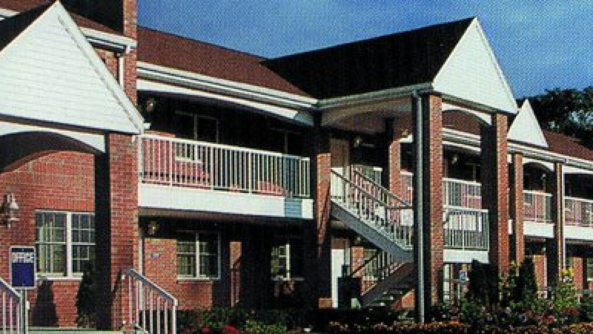 Outside view of balconies