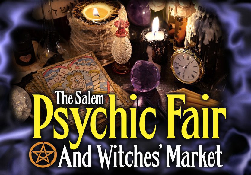 The Salem Psychic Fair and witches market logo