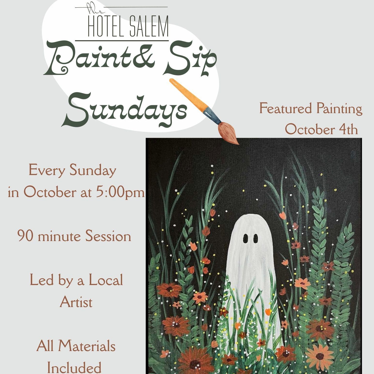 Paint and Sip Sundays at Hotel Salem