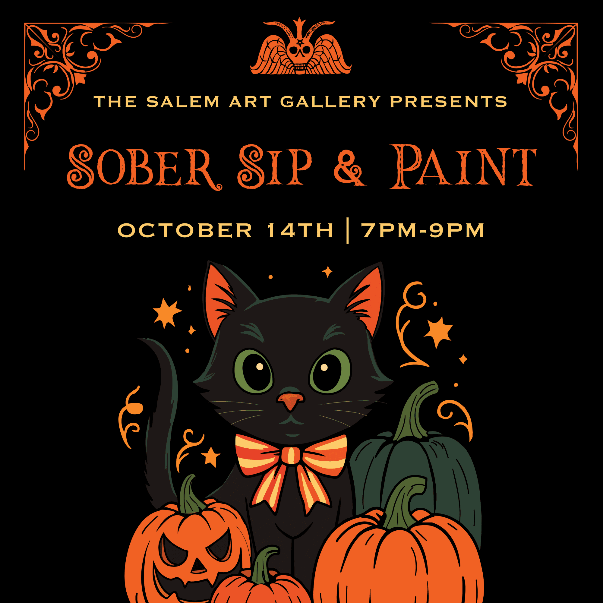 Halloween Sober Sip and Paint