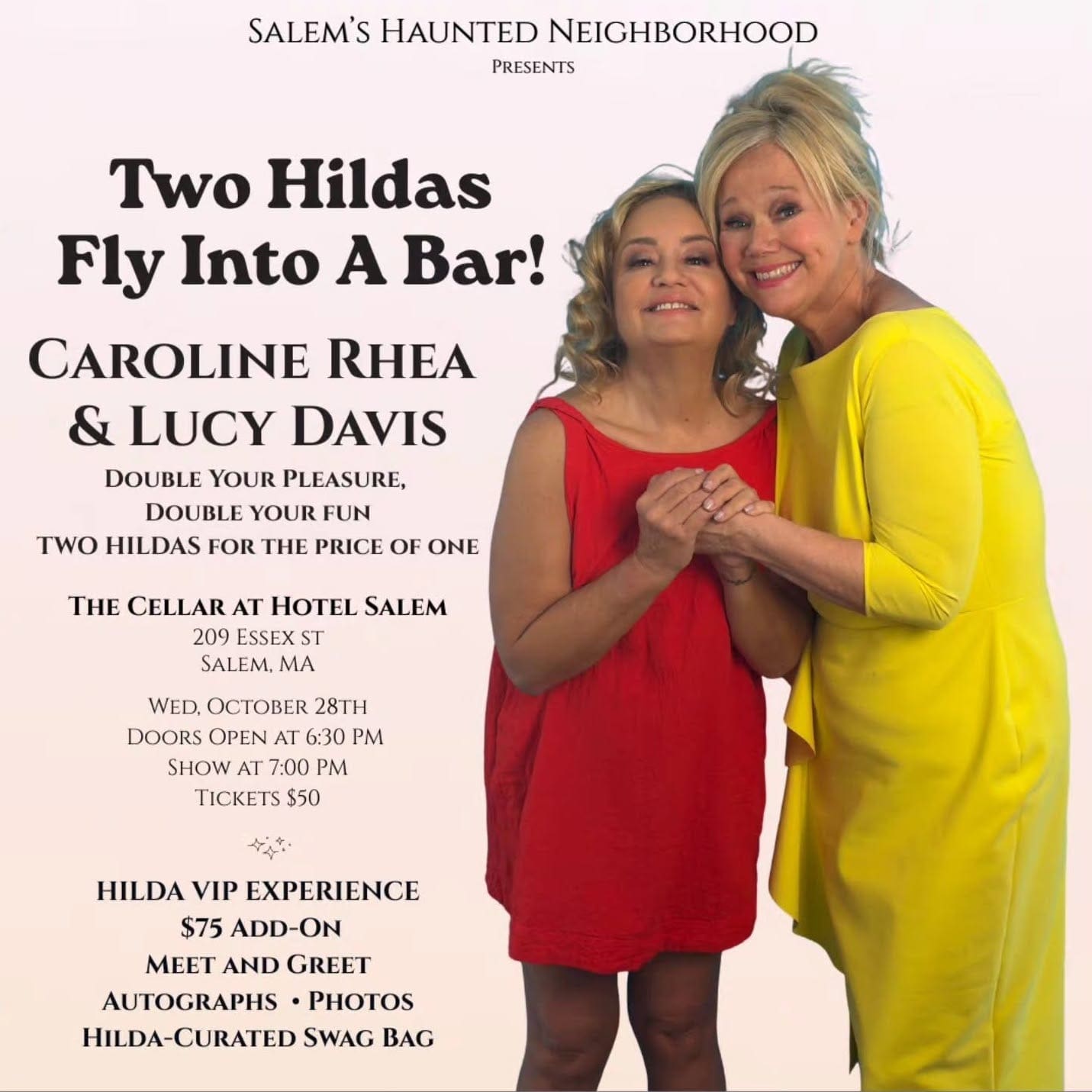 Two Hildas Fly Into A Bar: An Evening with Caroline Rhea + Lucy Davis